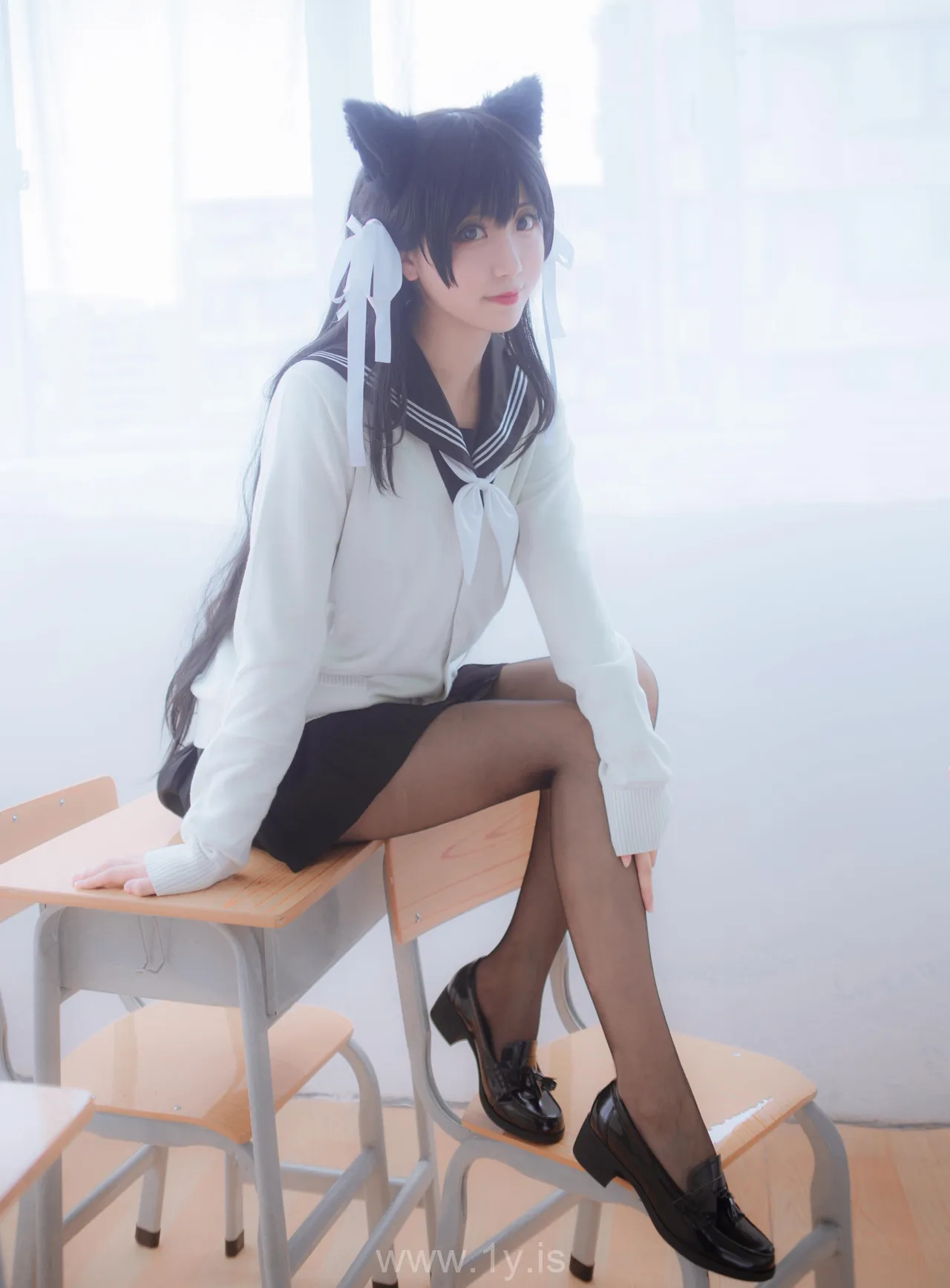 Coser@黑川 NO.005 Delightful Asian Teen 獒犬制服